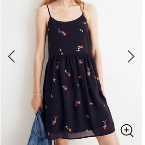 Madewell Embroidered Babydoll Cami Dress